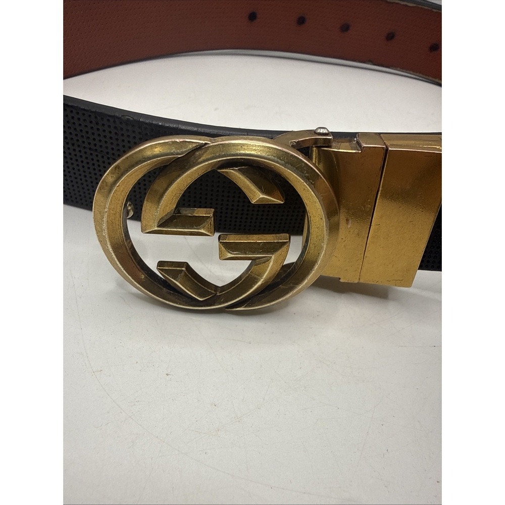 Vinatge (70s?) Gucci GG Reversible Belt Gold GG Belt Needs Work See Pics - Picture 3 of 16